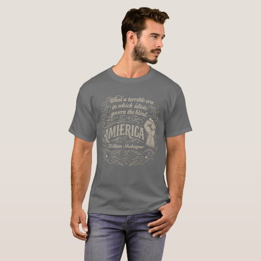 Was für ein schreckliches Zitat Amerika aus der Är T-Shirt (Vorne ganz)