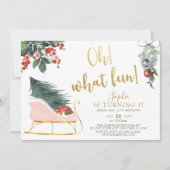 Was für ein Spaß! Einen Weihnachtsanfang zum erste Einladung (Vorderseite)