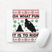 Was für ein Spaß es macht, Motorrad fahren zu könn Mousepad (Mit Mouse)