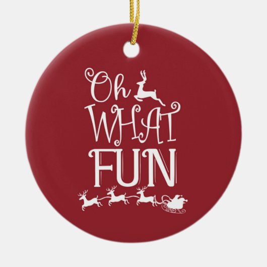 Was für ein Spaß! Rentier Weihnachtsschmuck (Vorne)