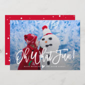 Was für ein Spaß! Urlaubsfotokarte Feiertagskarte (Vorne/Hinten)