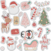 Was für ein Spaß Weihnachten Aufkleber (Vorderseite)