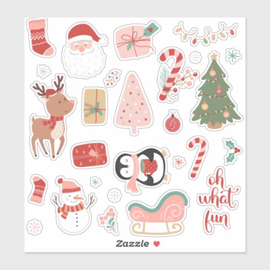 Was für ein Spaß Weihnachten Aufkleber (Blatt)
