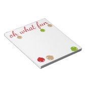 Was für ein Spaß! Weihnachtsdesign Notizblock (angewinkelt)