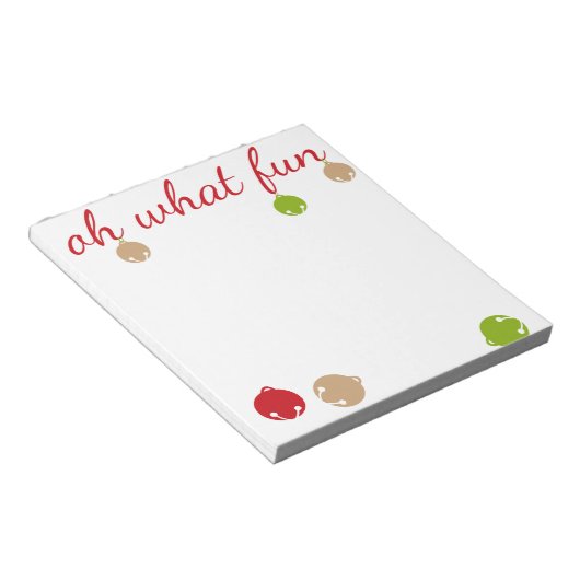 Was für ein Spaß! Weihnachtsdesign Notizblock (angewinkelt)