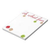Was für ein Spaß! Weihnachtsdesign Notizblock (Rotiert)