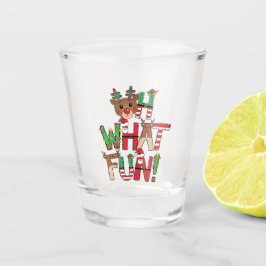 Was für ein Spaß! Weihnachtslied Schnapsglas
