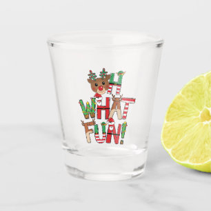 Was für ein Spaß! Weihnachtslied Schnapsglas