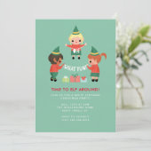 Was für ein Spaß! Zeit zu Elf. Einladung (Stehend Vorderseite)