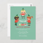 Was für ein Spaß! Zeit zu Elf. Postkarte (Vorne/Hinten)