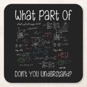 Was für ein Teil der Gleichungen versteht man nich Rechteckiger Pappuntersetzer (Vorderseite)