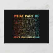 Was für ein Teil der Mathematik Postkarte (Vorderseite)