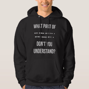 Was für ein Teil des Morsekodexes versteht man nic Hoodie