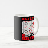 Was für ein Teil Hockey versteht ihr nicht Hockey Kaffeetasse (VorderseiteRechts)