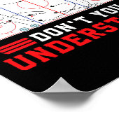 Was für ein Teil Hockey versteht ihr nicht Hockey Poster (Ecke)