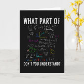 Was für ein Teil Mathematik verstehst du nicht? Karte (Gelbe Blume)
