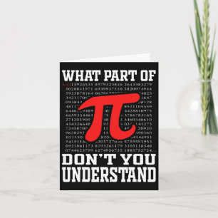 Was für ein Teil verstehen Sie nicht Pi 3.14 Math Karte