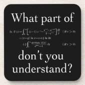 Was für ein Teil von... Weiß im Dunkeln Untersetzer (Vorderseite)