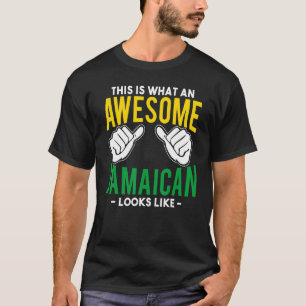 Was für ein toller jamaikanischer Look Jamaika Ras T-Shirt