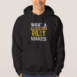 Was für ein Unterschied ein Riley macht es lustig Hoodie