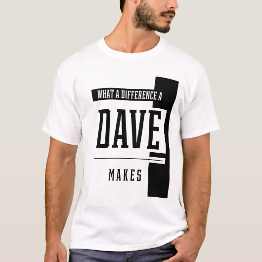 Was für ein Unterschied eine Dave macht - Familien T-Shirt (Vorderseite)