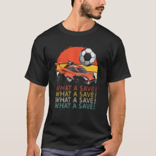 Was für ein Vintages Retro-Raketensoccer-Auto Gere T-Shirt