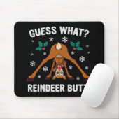 Was für ein Weihnachtswitz über das Rentierhintern Mousepad (Mit Mouse)