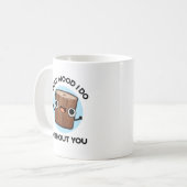 Was für ein Wood ich ohne euch lustige Puppe tue Kaffeetasse (Vorderseite Links)