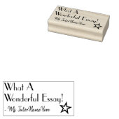 "Was für ein wunderbarer Essay!" Instructor Rubber Gummistempel (Stempel)