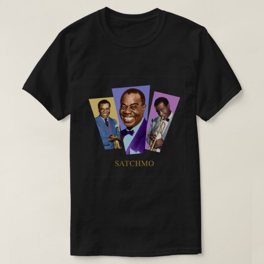 Was für ein wunderbarer Louis Armstrong T - Shirt (Design vorne)