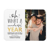 Was für ein wunderbares Jahr | Frohes Neues Jahr F Magnet (Horizontal)