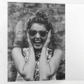 Was für ein wunderbares Jahr im Review 20 FotoColl Dreifach Gefaltete Urlaubskarte (Innen Erste Seite)