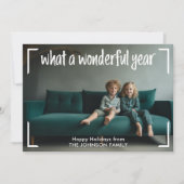 Was für ein wunderbares Jahr - Weihnachten Foto (Vorderseite)