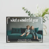 Was für ein wunderbares Jahr - Weihnachten Foto (Stehend Vorderseite)