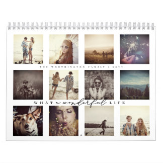 Was für ein wunderbares Leben Moderne 12 FotoColla Kalender