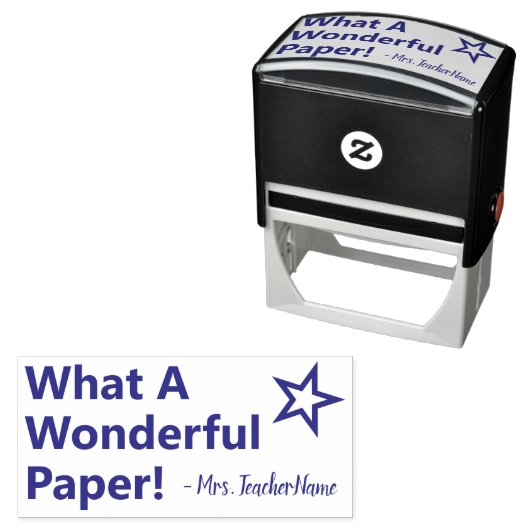 "Was für ein wunderbares Papier!" Instructor Rubbe Permastempel (Beispiel)