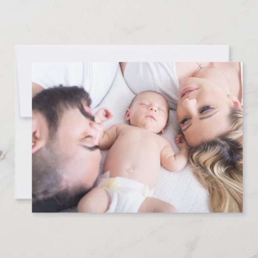 Was für ein wunderbares Time Foto Collage Neues Ba Dankeskarte (Rückseite)