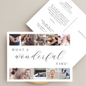 Was für ein wunderbares Time Multi Foto Minimal Ne Postkarte