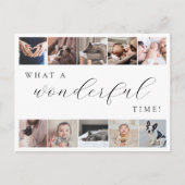 Was für ein wunderbares Time Multi Foto Minimal Ne Postkarte (Vorderseite)