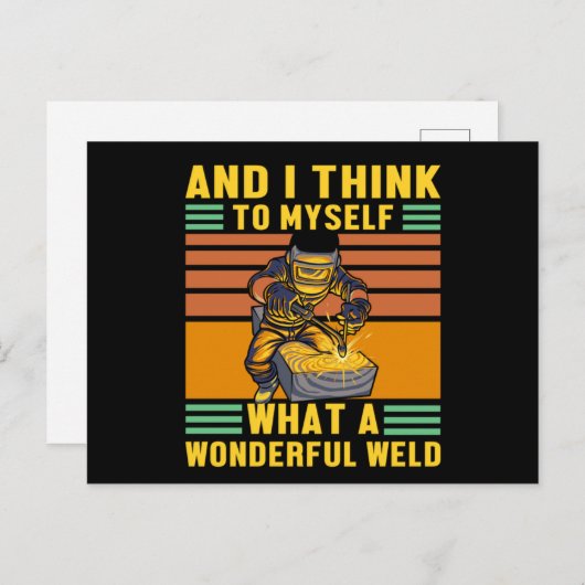 Was für ein wunderschönes Geschenk für Schweißschw Postkarte (Vorne/Hinten)