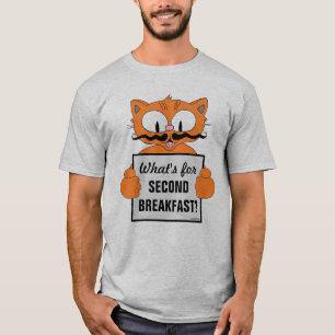 Was für ein zweites Frühstück? Cartoon Chat lus T-Shirt