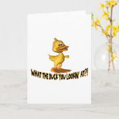 Was für eine Ente Karte (Gelbe Blume)