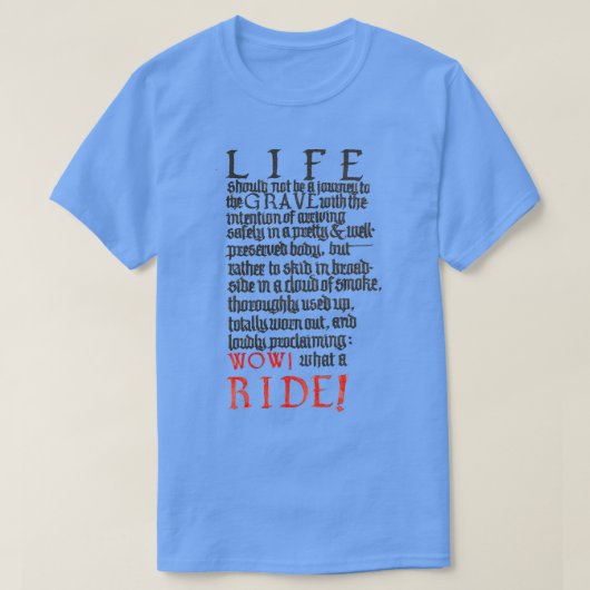 Was für eine Fahrt T-Shirt (Design vorne)