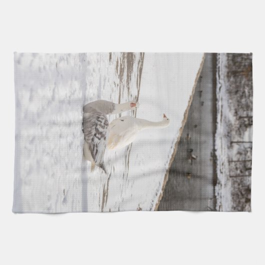 Was für eine Gans Geschirrtuch (Horizontal)