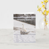 Was für eine Gans Karte (Gelbe Blume)
