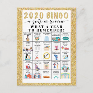 Was für eine Jahr Quarantäne Aktivitäten Holiday P Postkarte