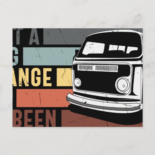 Was für eine lange Reise es war Ankündigungspostkarte (Vorderseite)