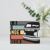 Was für eine lange Reise es war Ankündigungspostkarte (Stehend Vorderseite)