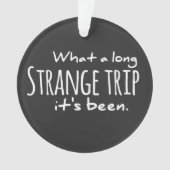 Was für eine lange seltsame Reise es war dankbar t Ornament (Vorderseite)