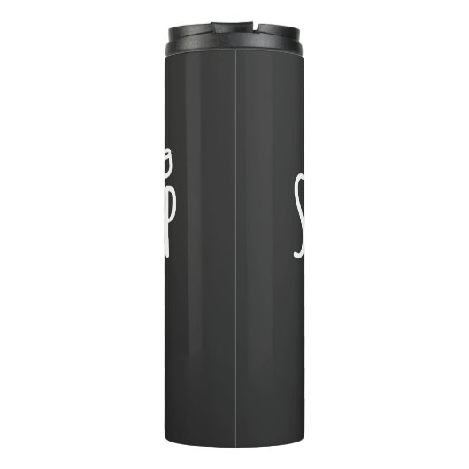 Was für eine lange seltsame Reise es war dankbar t Thermosbecher (Rückseite)